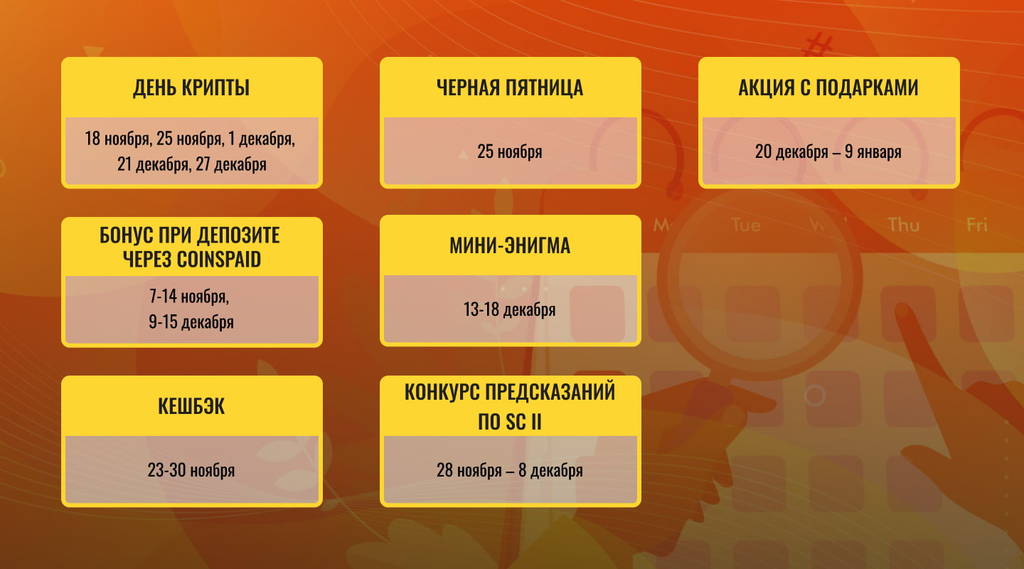 Календарь акций до Нового года